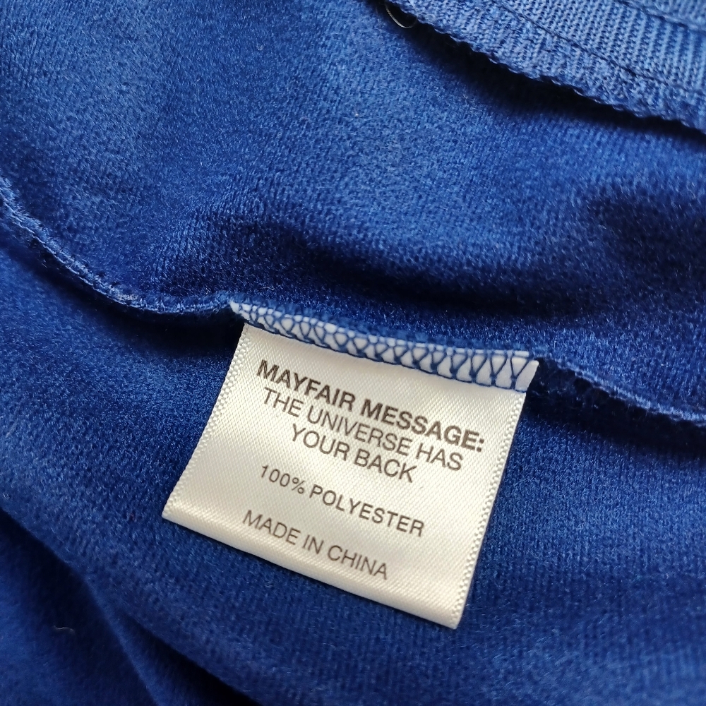 The Mayfair Group Athletic Club Jacket Size S M Full Zip Long Sleeve Athleisure - Picture 9 of 13